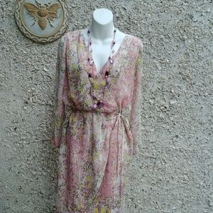 Sundance silk wrap dress, Size 8 P.
